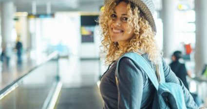 Girl at airport